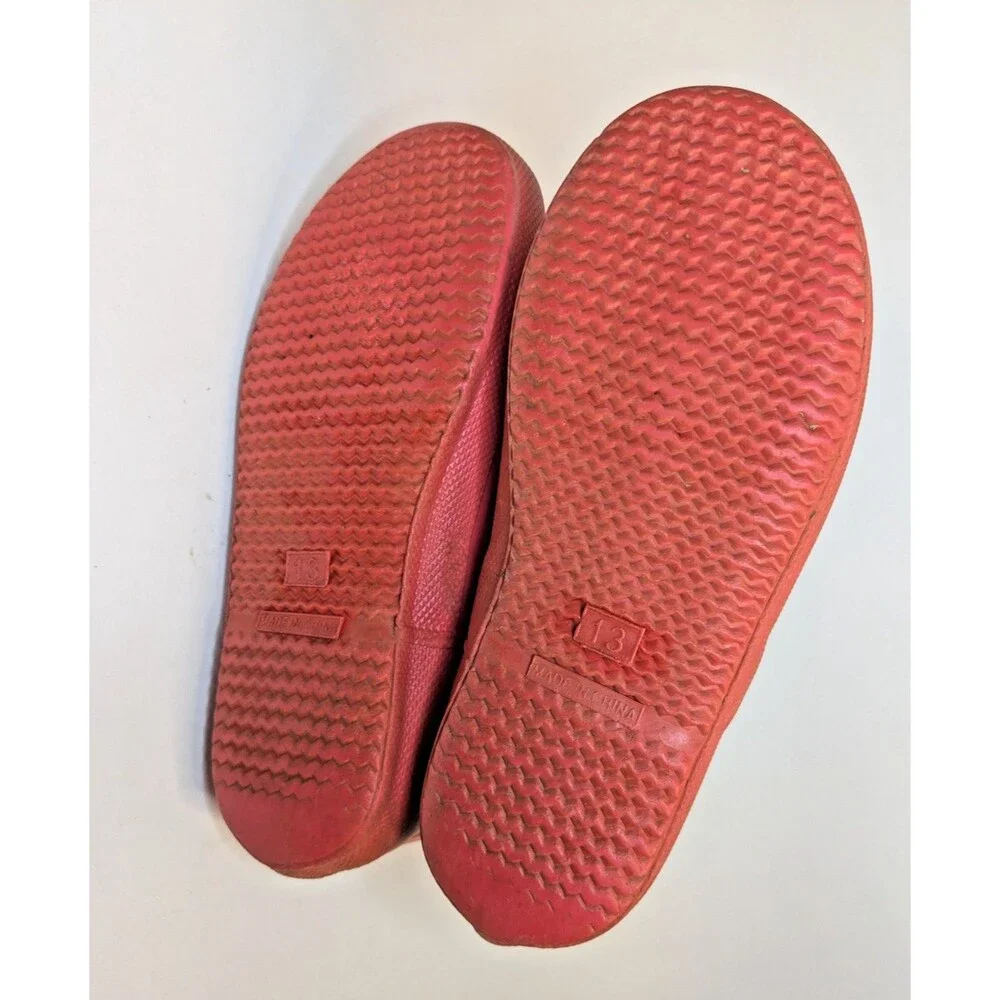 Hunter Kids First Classic Military Red Rain Boots Size 13B/1G Pull On Rubber